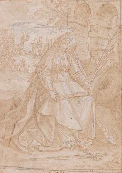 Saint Justine, 1584. Private Collection.