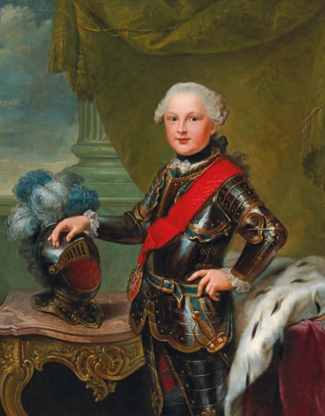 Portrait of Charles II August (1746-1795), Duke of Zweibrücken, ca 1757. Private Collection.