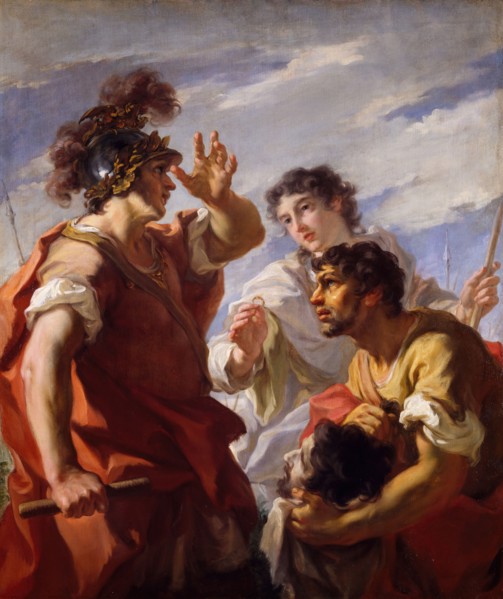 Caesar Before Alexandria, 1724-25. Depicting scene of Julius Caesar before the Siege of Alexandria (47 BC)