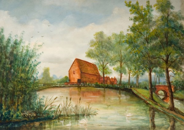 Old Pebble Mill Pool, Birmingham, (19th century). Attributed to J.Booth.