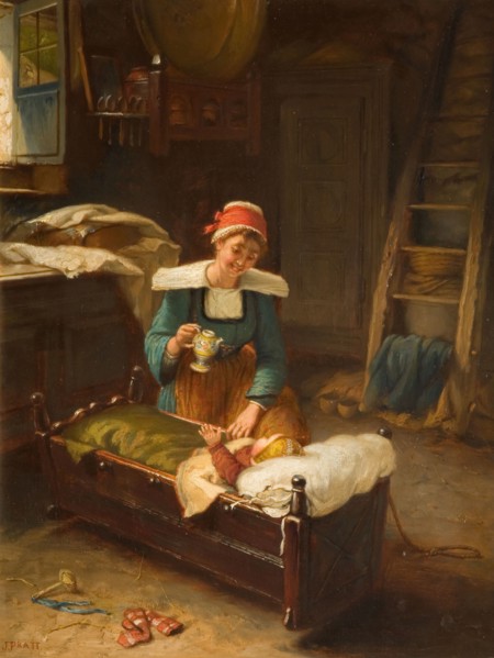 Interior with Mother and Child, 1911.