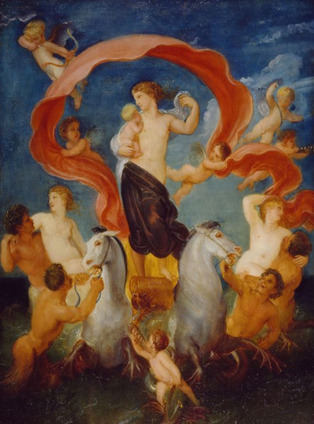 Amphitrite, 1775-1830. In ancient Greek mythology, Amphitrite was a sea goddess and wife of Poseidon and the queen of the sea.