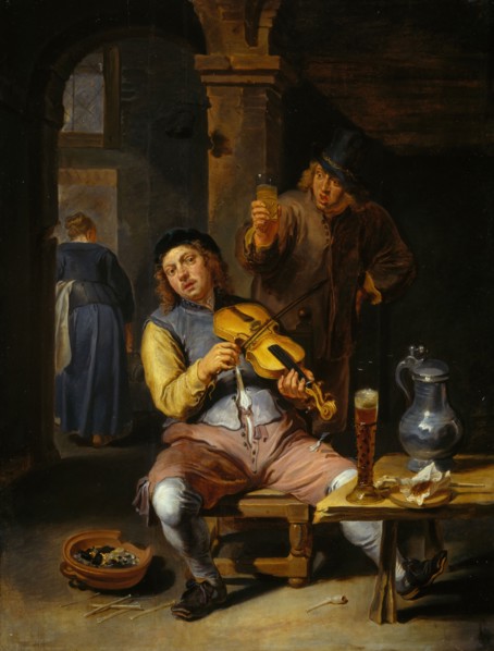 The Blind Fiddler, 1637-1677. Attributed to Willem van Herp.