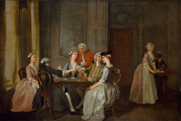 Playing At Quadrille, 1740-50.