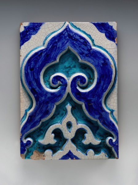 Tile, Present-day Pakistan, 18th century.