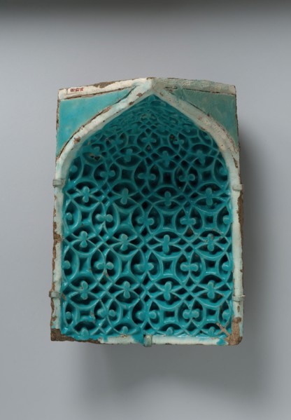 Tile from a Squinch, present-day Uzbekistan, second half 14th century.