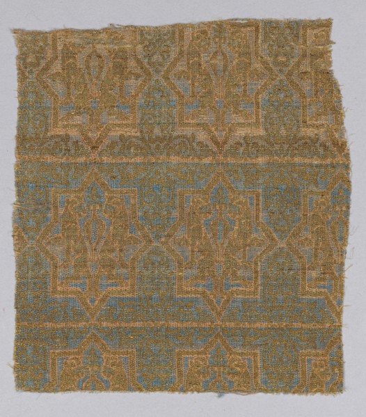 Textile Fragment from the Chasuble of San Valerius, Spain, 13th century.