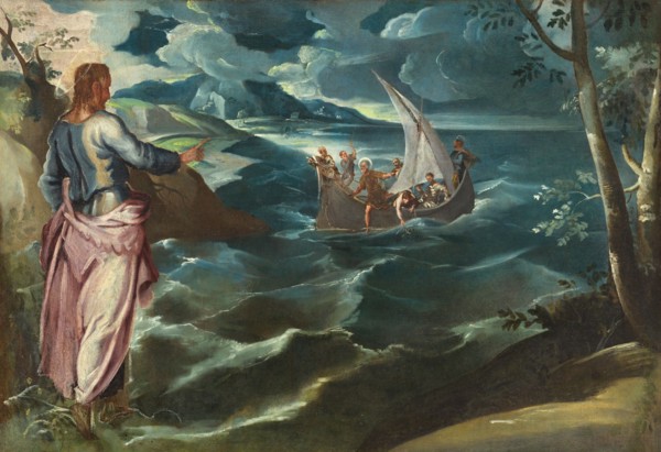 Christ at the Sea of Galilee, c. 1570s. By Circle of Jacopo Tintoretto, probably Lambert Sustris.