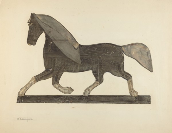 Horse Weather Vane, 1935/1942.