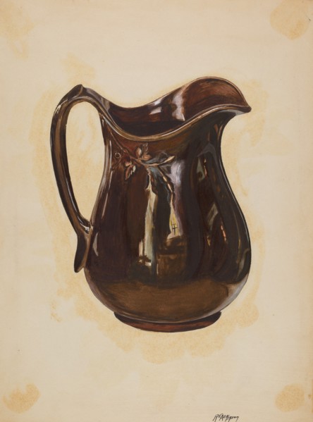 Pitcher, c. 1936.