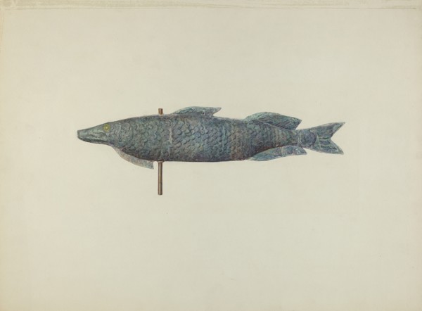 Fish Weather Vane, c. 1940.