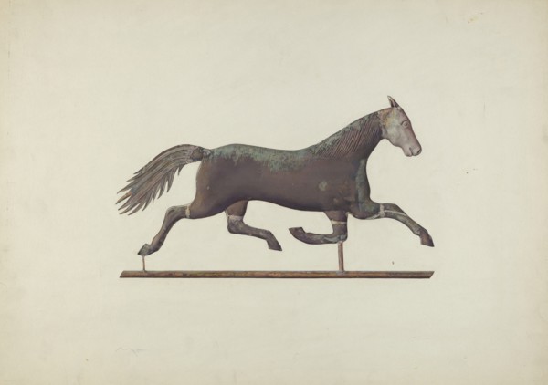 Weather Vane - Horse, c. 1939.
