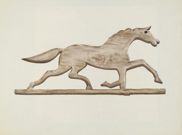 Horse Weather Vane, c. 1938.