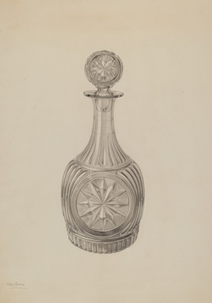 Decanter, c. 1938.