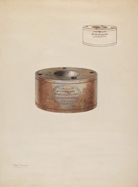 Inkwell, c. 1937.