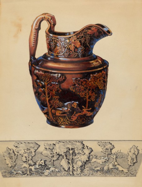 Pitcher, c. 1936.