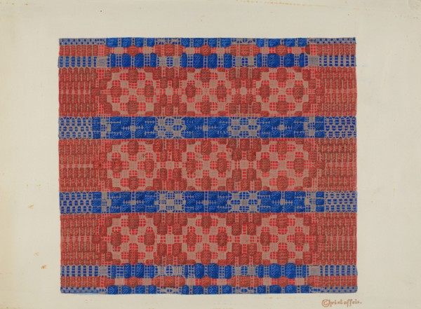 Coverlet (Reverse Side), 1935/1942.
