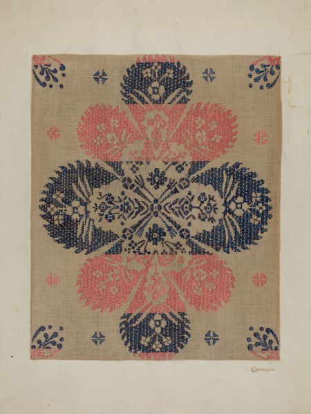 Coverlet, c. 1940.
