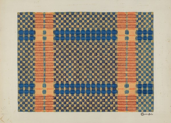 Coverlet (Reverse Side), 1935/1942.