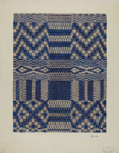 Coverlet, c. 1940.