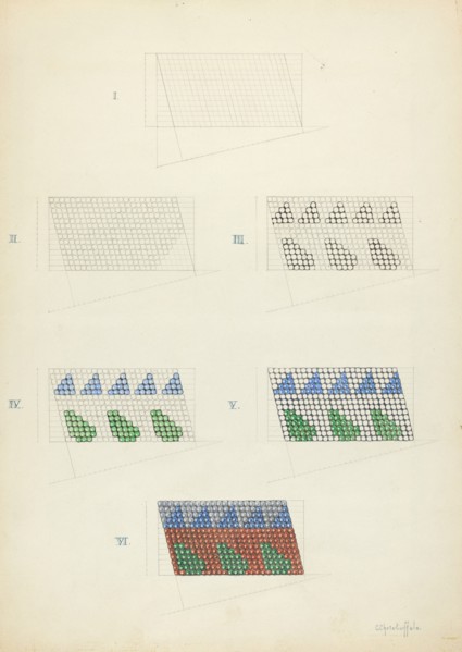 Beadwork: Technique Demonstration, 1935/1942.