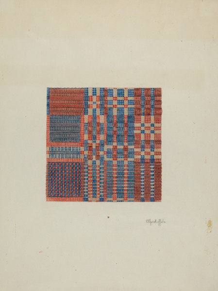 Coverlet (Section), c. 1940.