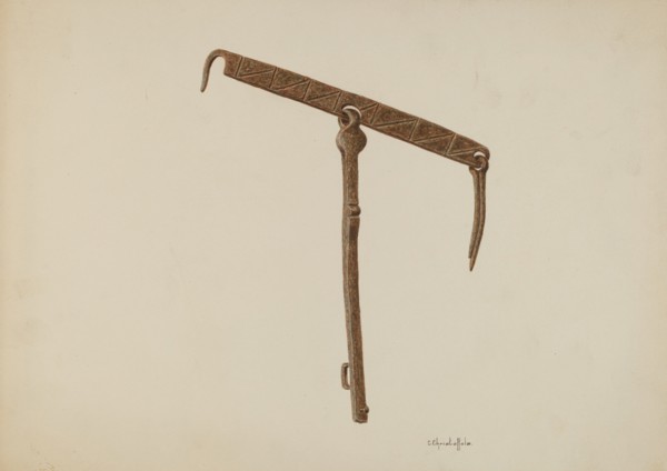 Latch from Mission, c. 1939.