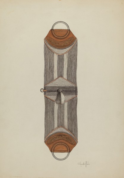 Cinch for Saddle, c. 1936.