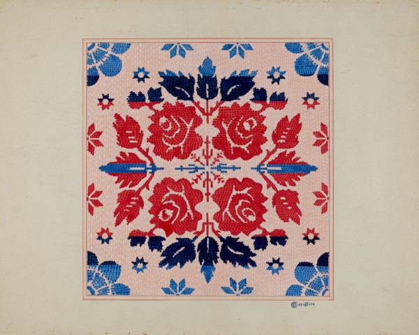Coverlet (Section), c. 1936.