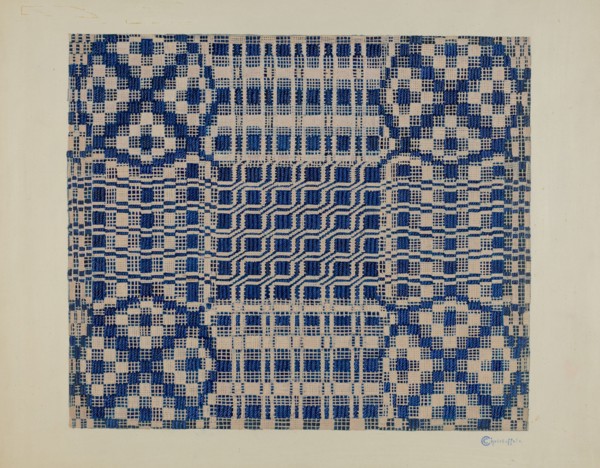 Coverlet, c. 1940.