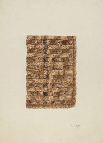 Woven Mat, c. 1940.