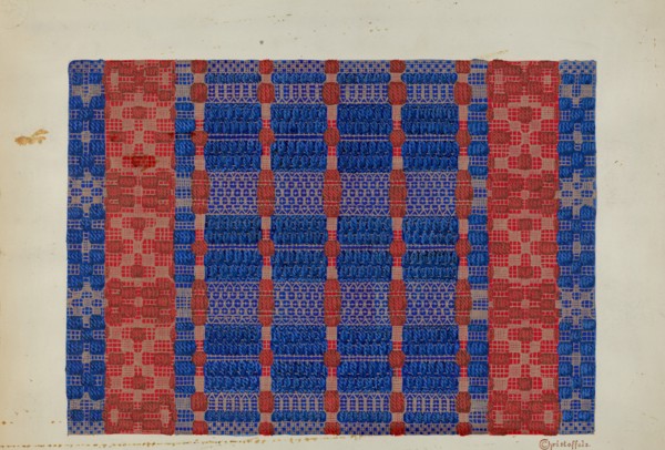 Coverlet (Section), c. 1937.