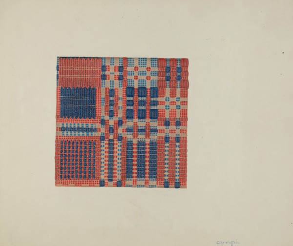 Coverlet, c. 1940.