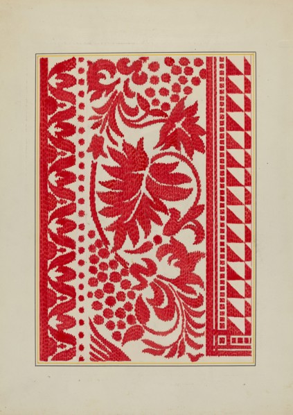 Homespun Coverlet, c. 1940.