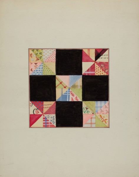 Quilt Section, c. 1940.