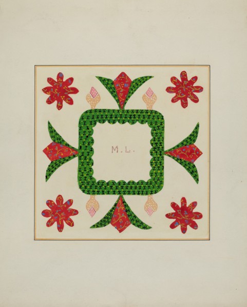 Pieced Autograph Quilt (1 Piece), c. 1936.