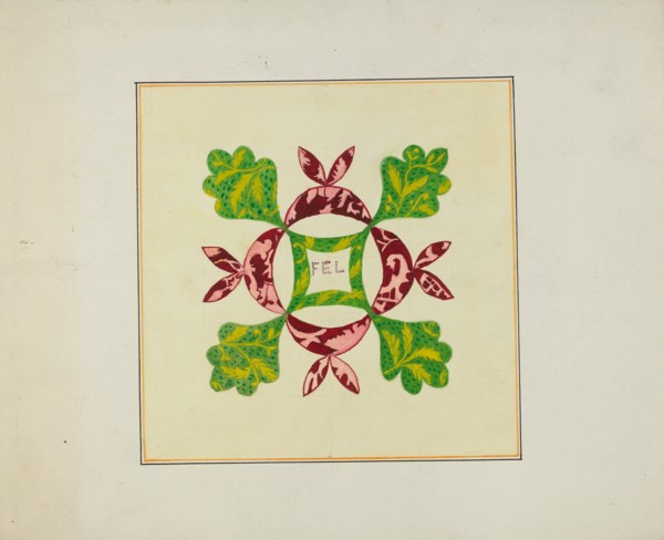 Pieced Autograph Quilt (1 Piece), c. 1936.