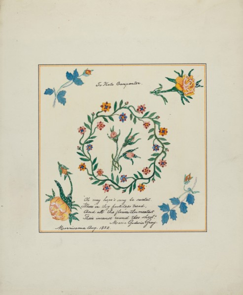 Pieced Autograph Quilt (1 Square), c. 1936.