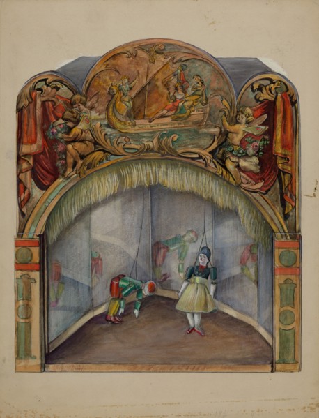Toy Theater with Automatic Dancer, c. 1936.