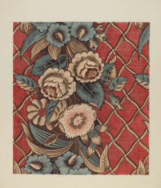 Printed Cotton, c. 1940.