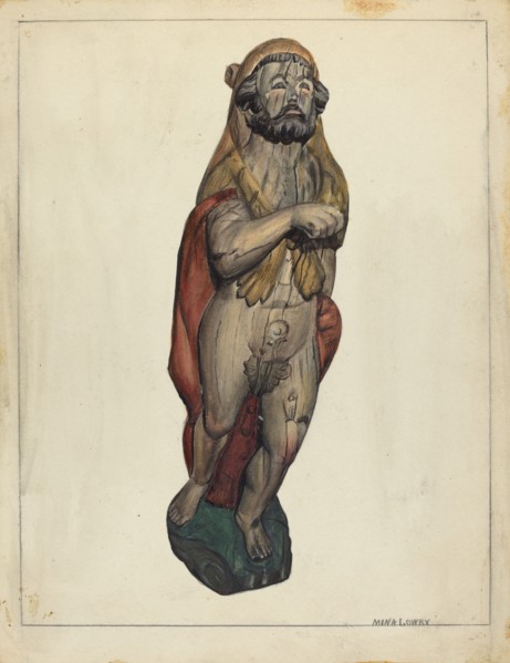 Figurehead: Hercules, c. 1940.
