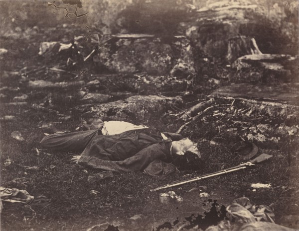A Sharpshooter's Last Sleep, Gettysburg, Pennsylvania, July 1863.