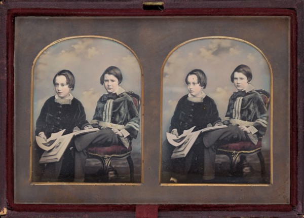 Portrait of Two Boys, 1850s.