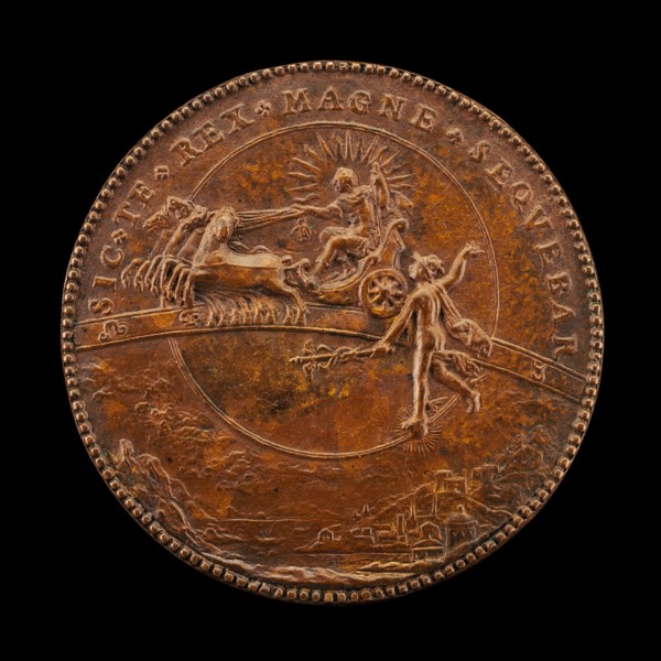 The Sun Driving Along the Zodiac [reverse], 1630.