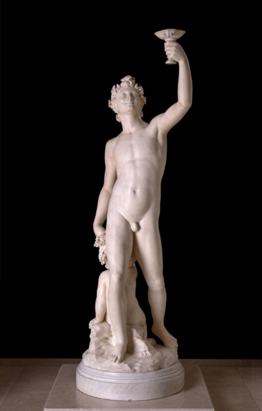 Bacchus and a Faun, 19th century.
