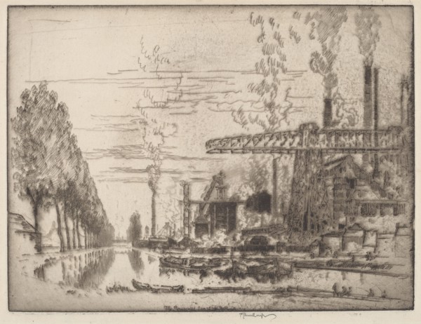 The Brussels Canal, A Modern Hobbema, 1910.