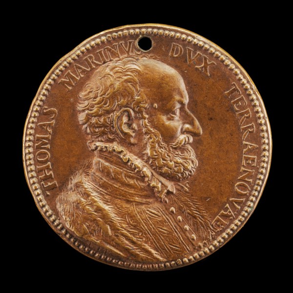 Tommaso Marini of Genoa, Duke of Teranuova [obverse], 1552 or after.