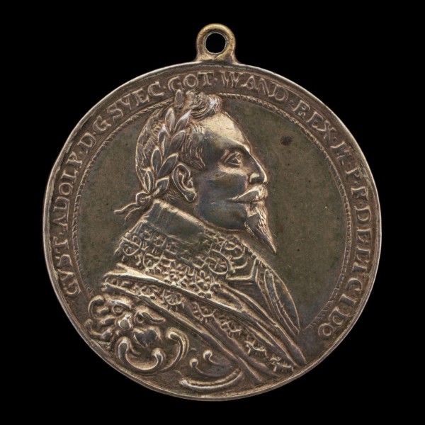 Gustavus II Adolphus, 1594-1632, King of Sweden 1611 [obverse], possibly c. 1620.