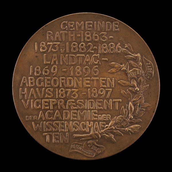 Inscription [reverse], 1897.