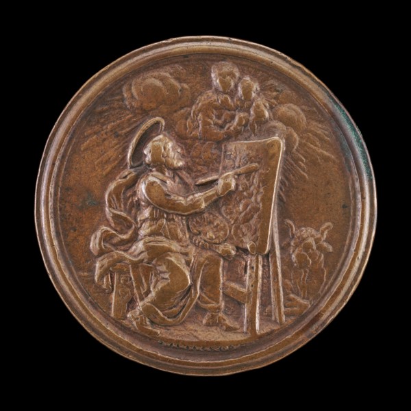 Saint Luke Painting the Virgin [reverse], 1704.